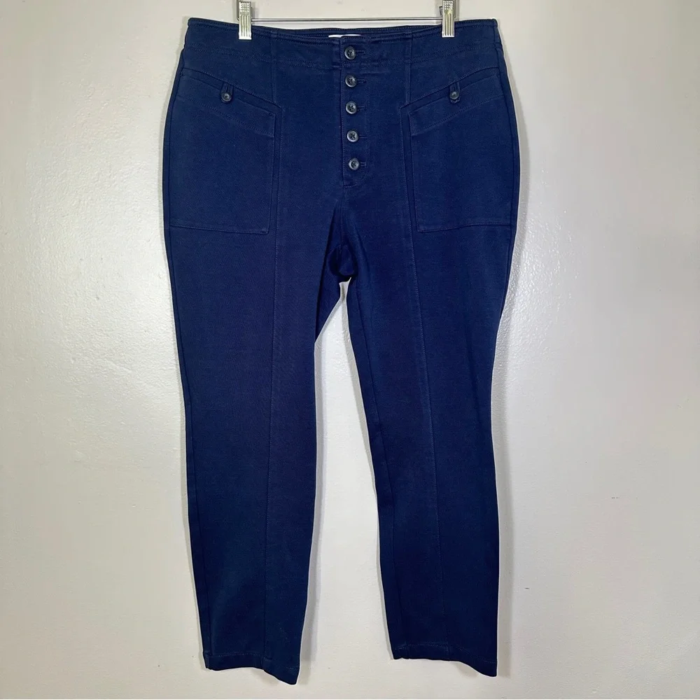 EUC Anthropologie Womens Navy Blue Pants‎